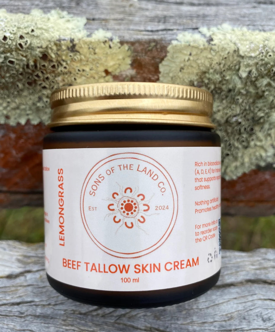 Sons Of The Land Co Beef Tallow Skin Cream.