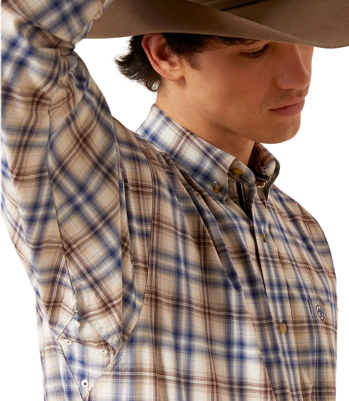 Ariat Mens Pro Series Baylor Classic L/S Shirt White