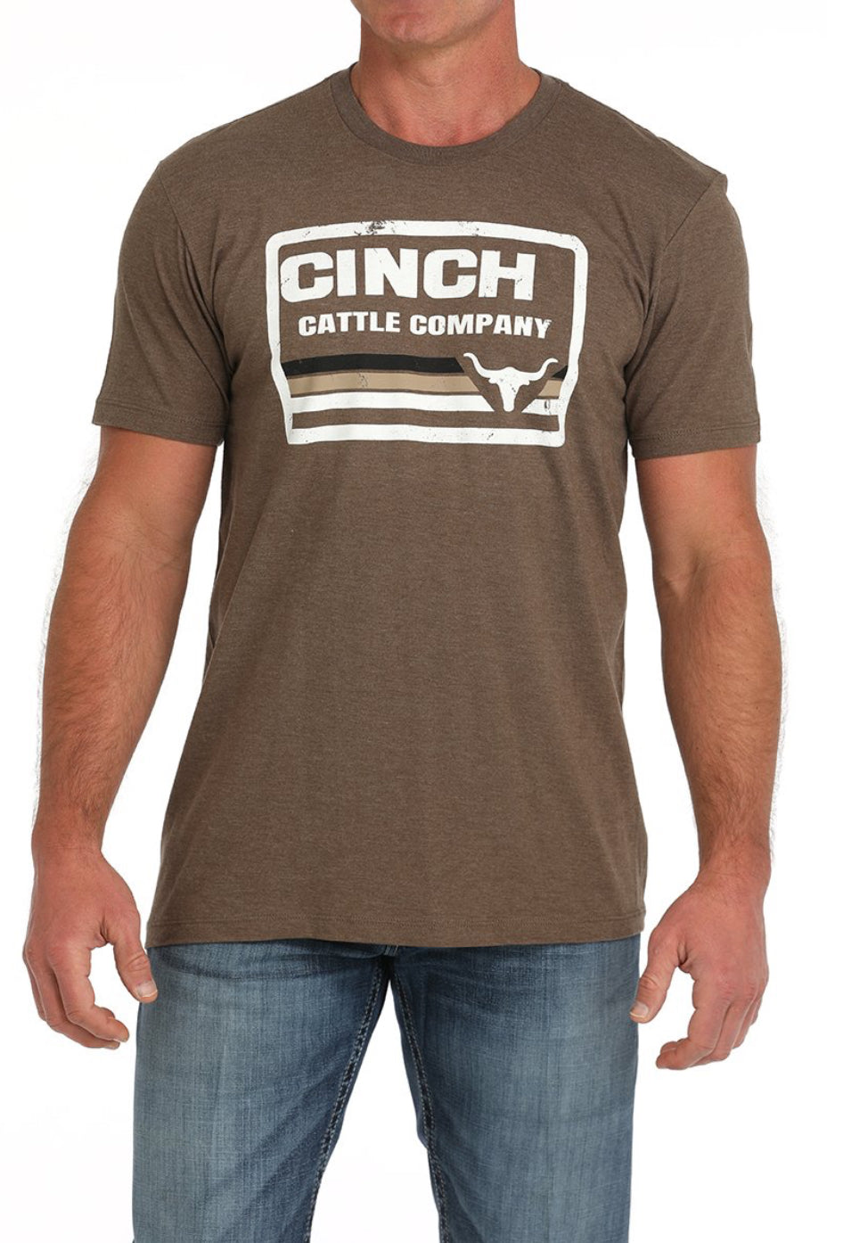 Cinch Mens Cattle Company T-Shirt - Brown - MTT1690675