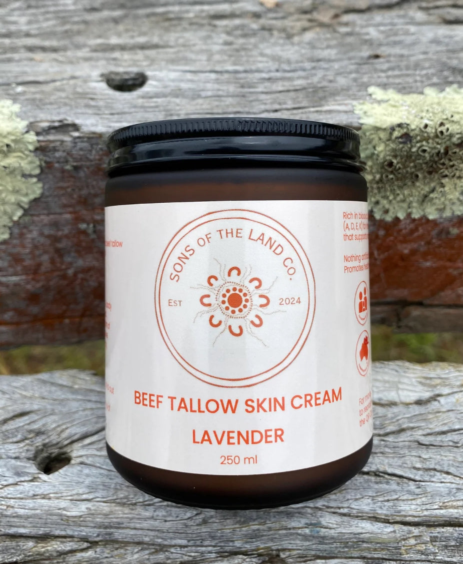 Sons Of The Land Co Beef Tallow Skin Cream.
