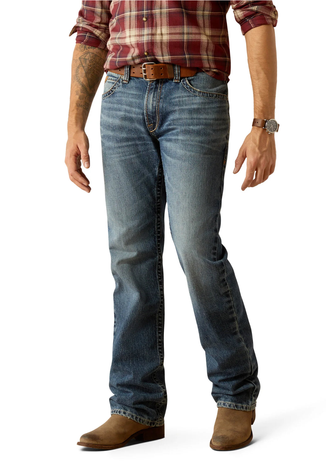 Ariat Men’s M5 Straight Leg Jeans - Smokey Weatherford - 10053547