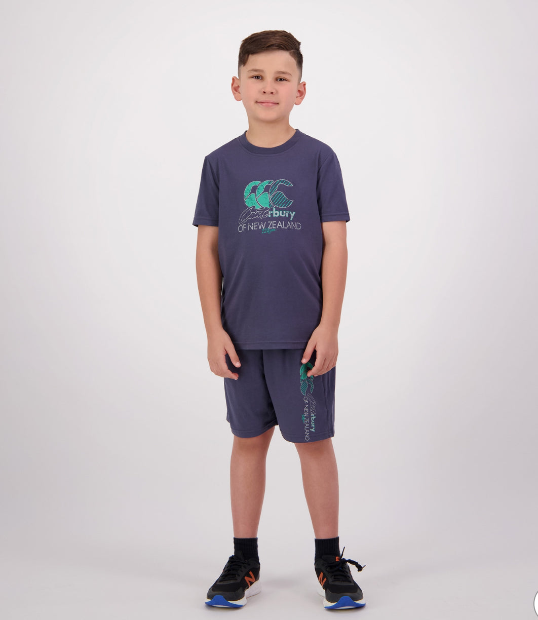 Canterbury Kids Clash T-Shirt in Ombré Blue