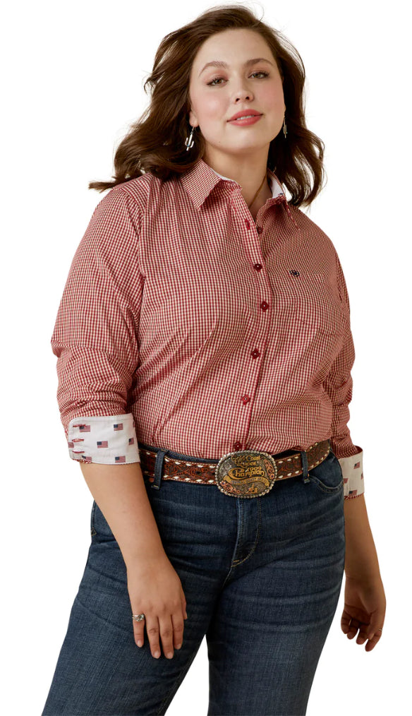 Ariat Ladies Kirby Red Check Shirt