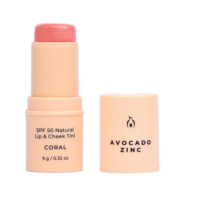 Avocado Zinc SPF 50+ Natural Lip and Cheek Tint
