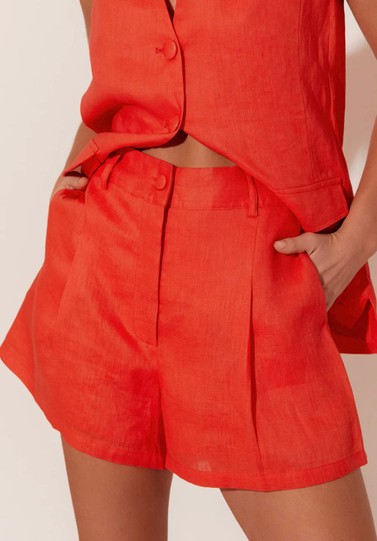 Adorne Ladies Celine Linen Shorts