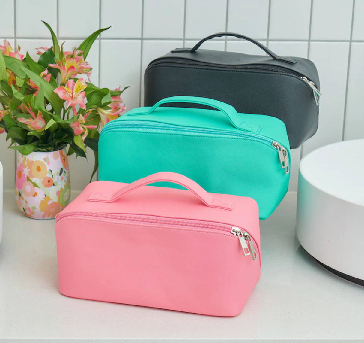 Easy Access Toiletry Bag - Pink