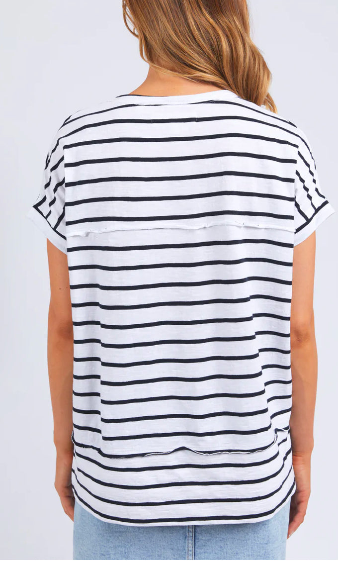 Foxwood Ladies Throw On Stripe Tee