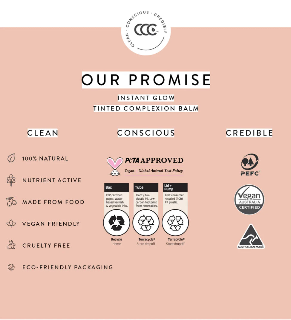 Luk Beautifood Instant Glow Tinted Complexion Balm ( in 5 Great Colours )