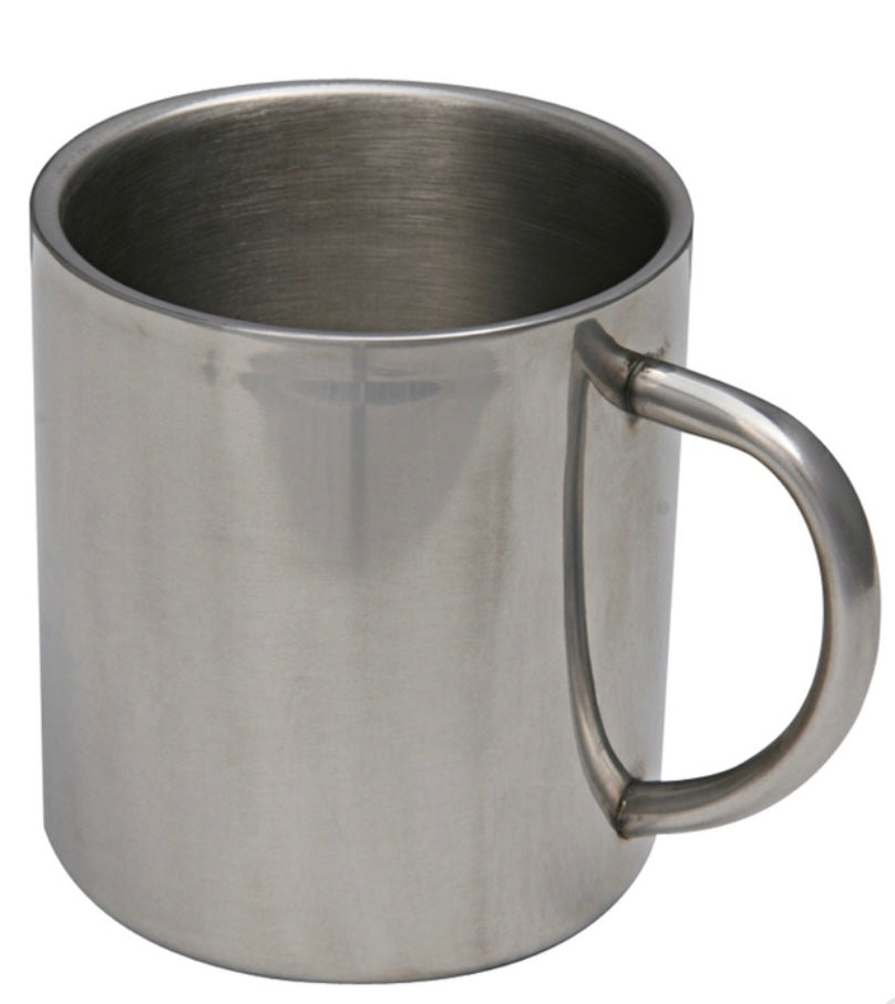 Stainless Steel Double Walled Mug - Large