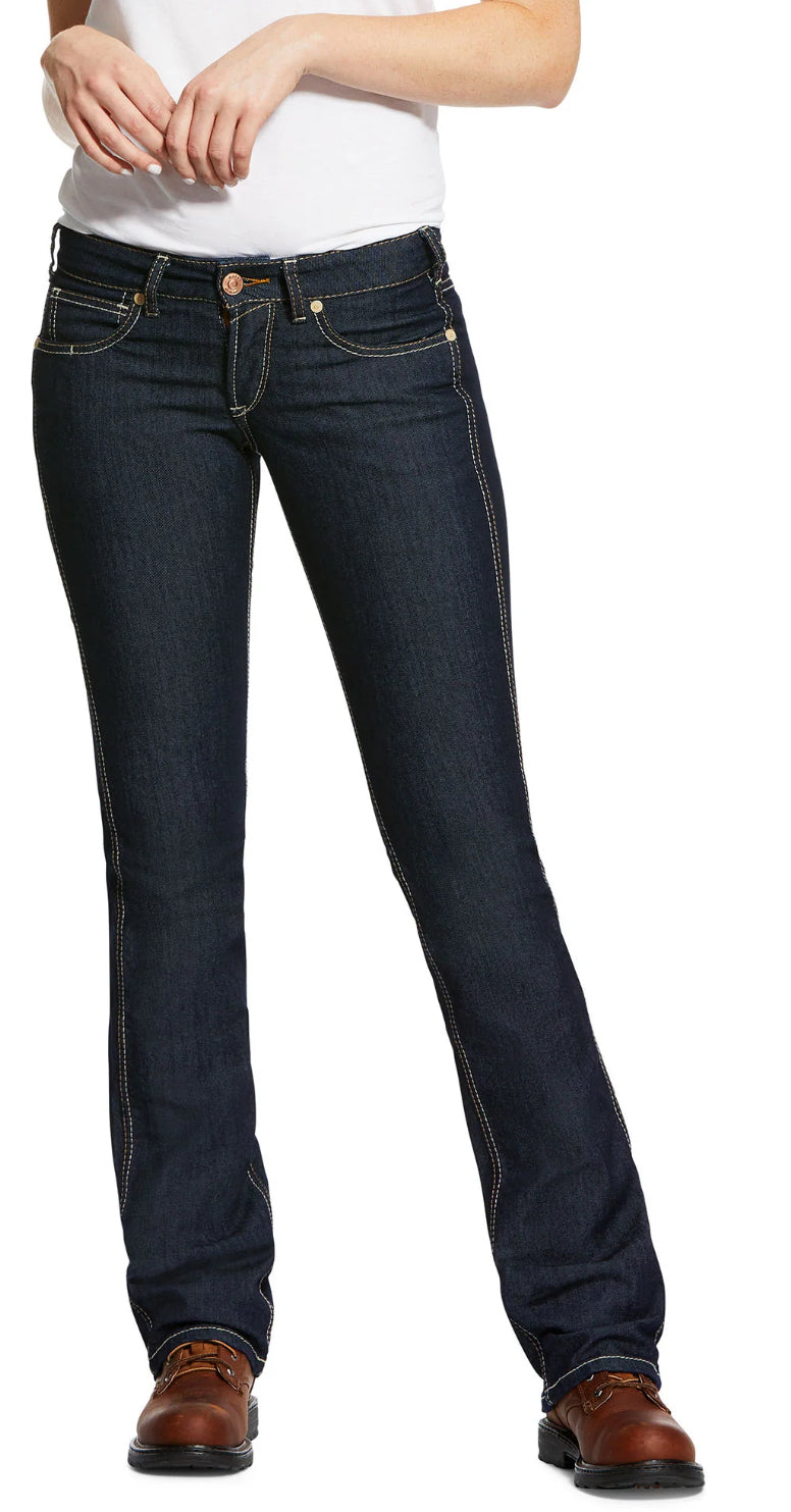 Ariat Rebar Mid Rise Stretch Straight Leg Jeans 10032463