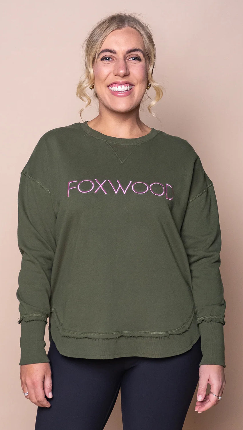 Foxwood Ladies Simplified Metallic Crew