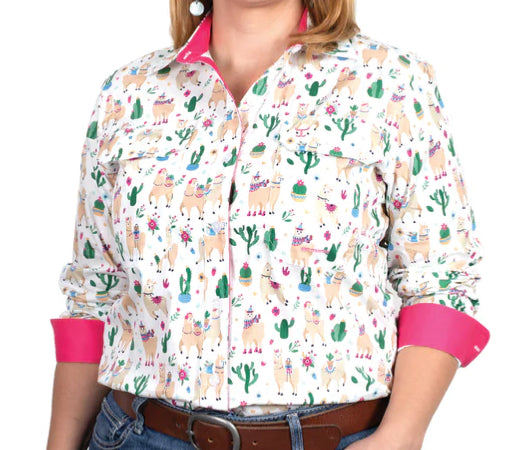 Girls Just Country Harper Shirt - Half Button