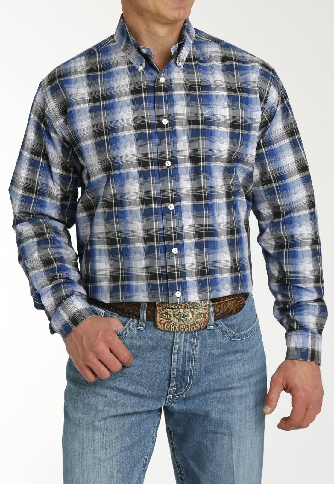 Cinch Mens Plaid Western Shirt MTW1105762