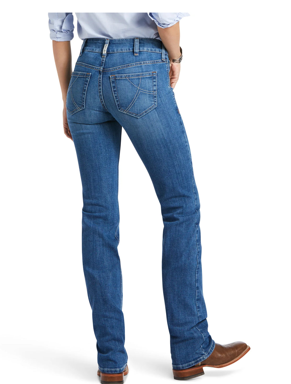 R.E.A.L. Mid Rise Arrow Fit Catherine Straight Leg