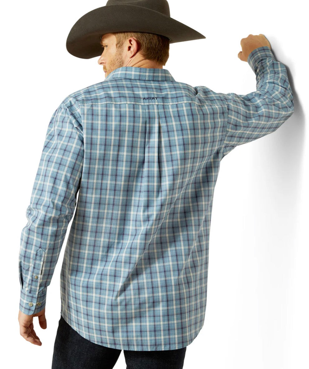 Ariat Mens Pro Series Troy L/S Shirt Blue 10062190