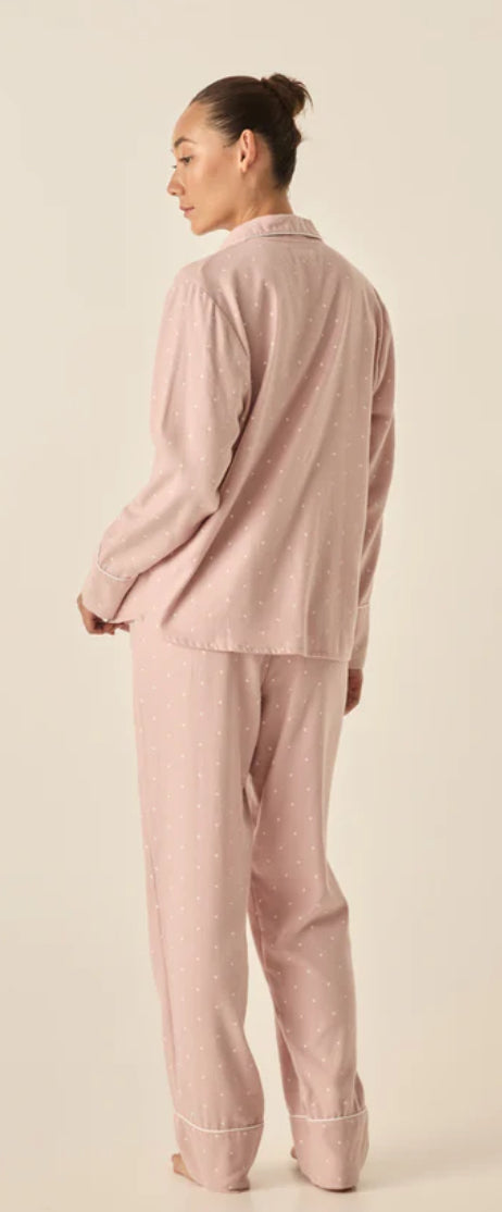 Gingerlilly Alessia Pink Spot Cotton PJ Set