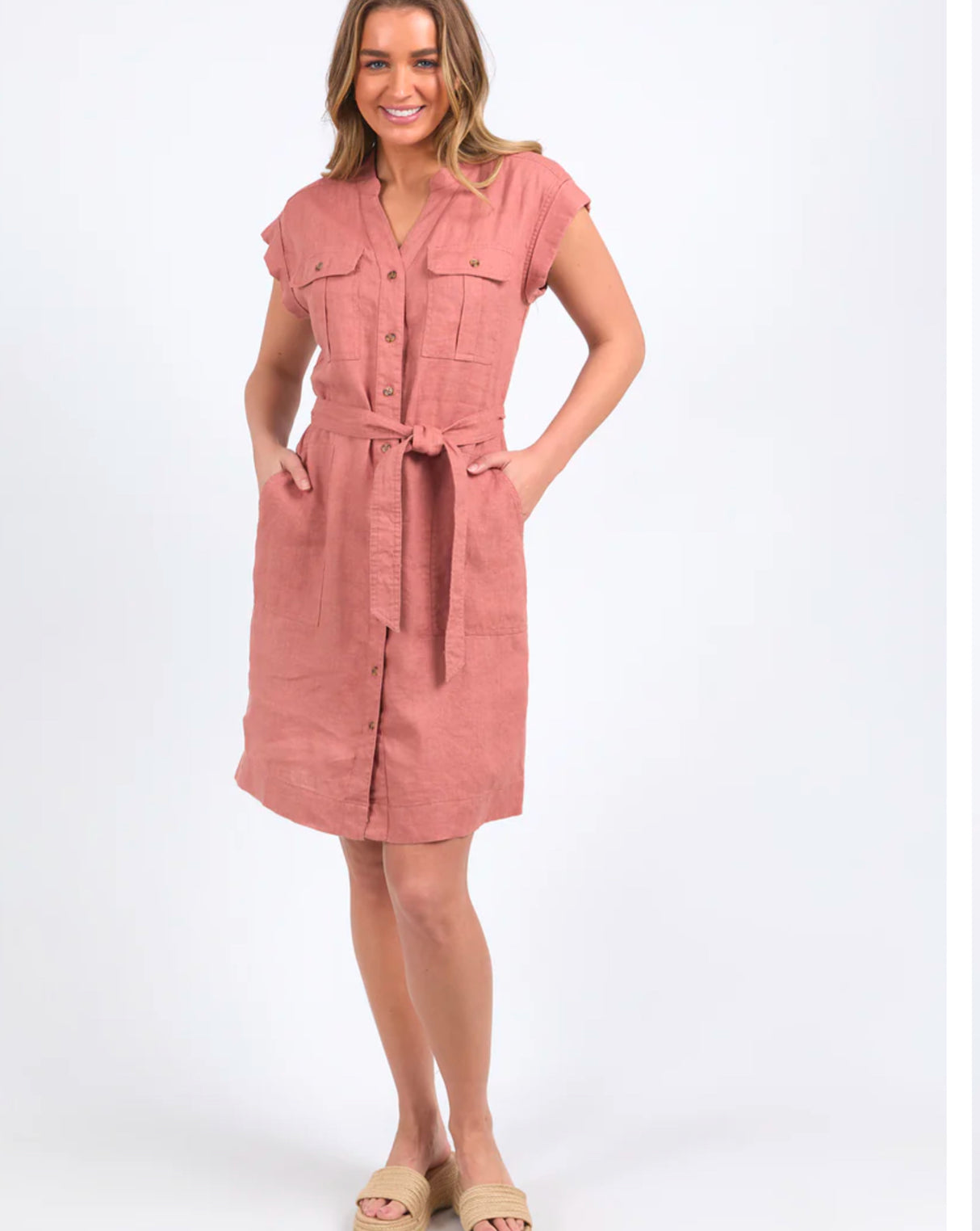 Foxwood Harlow Dress in Clay