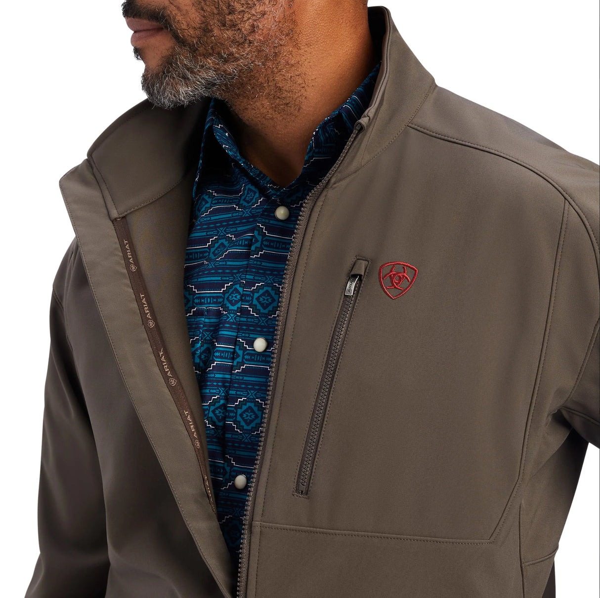 Ariat Mens Logo 2.0 Softshell Jacket Banyan Bark 10041614