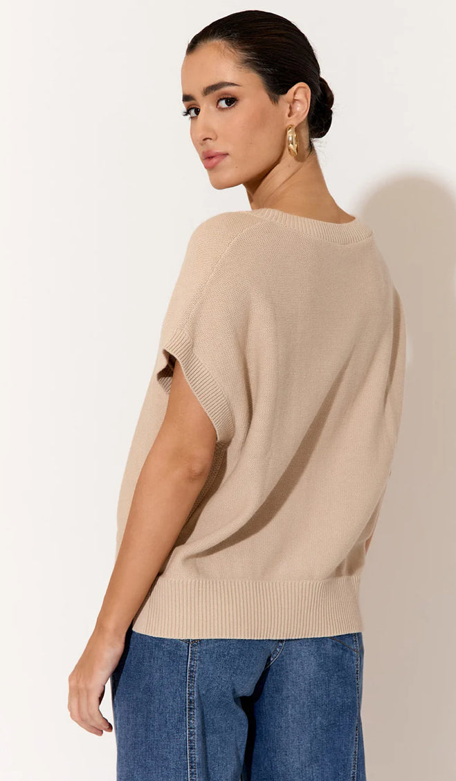 Adorne Ladies Samara Cotton Knit Top