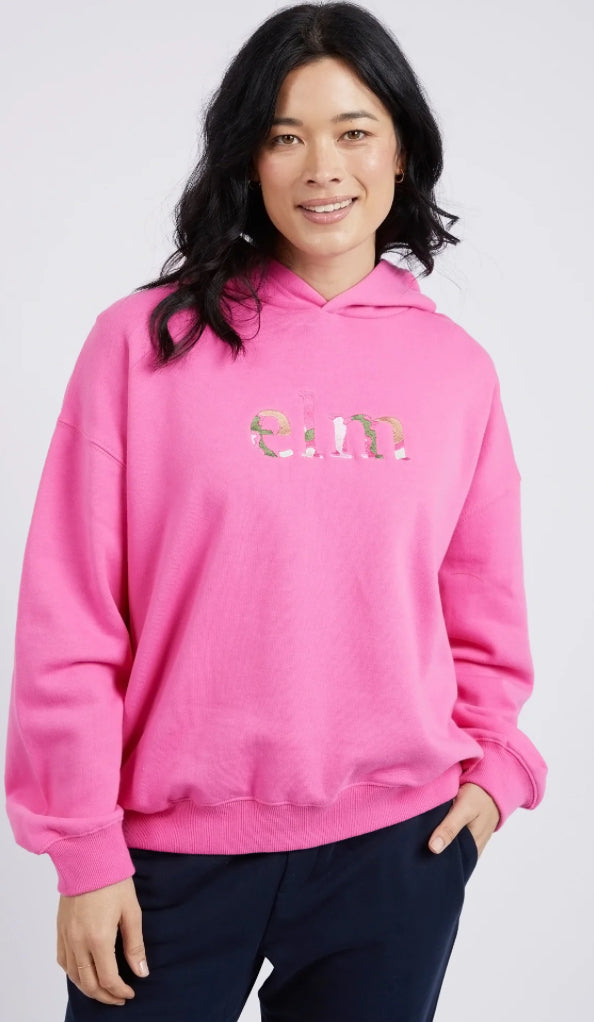 Elm Ladies Staple Hoodie in Shocking Pink