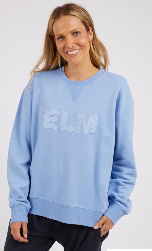 Elm Ladies Appliqué Sweat in Hydrangea
