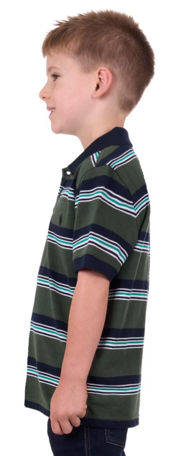 Thomas Cook Boys Axel 1PKT SS Polo Dark Green / Navy