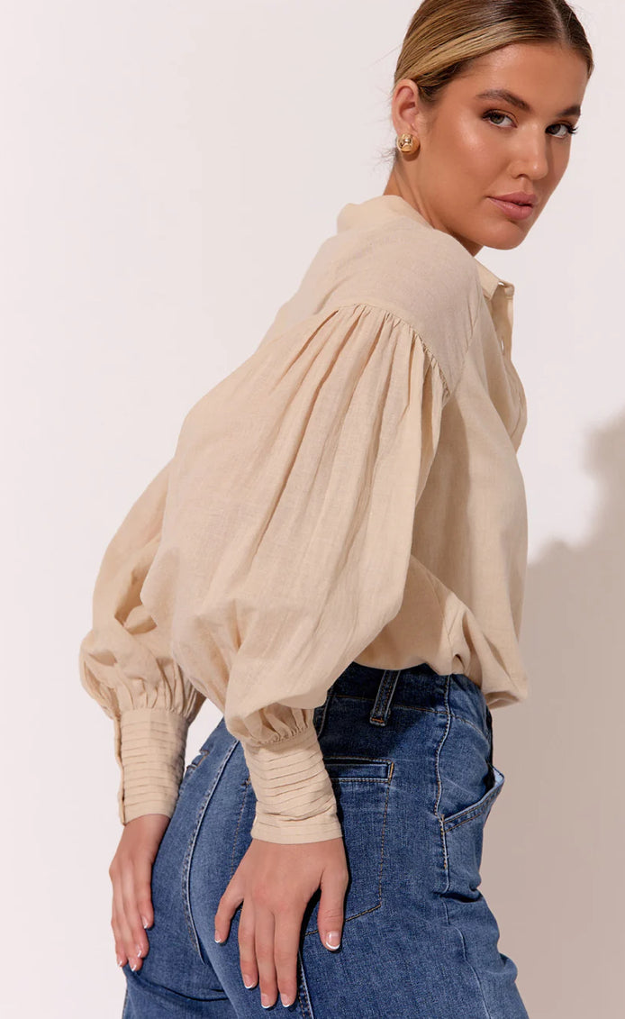 Adorne Ladies Ebony Pintuck Details Shirt
