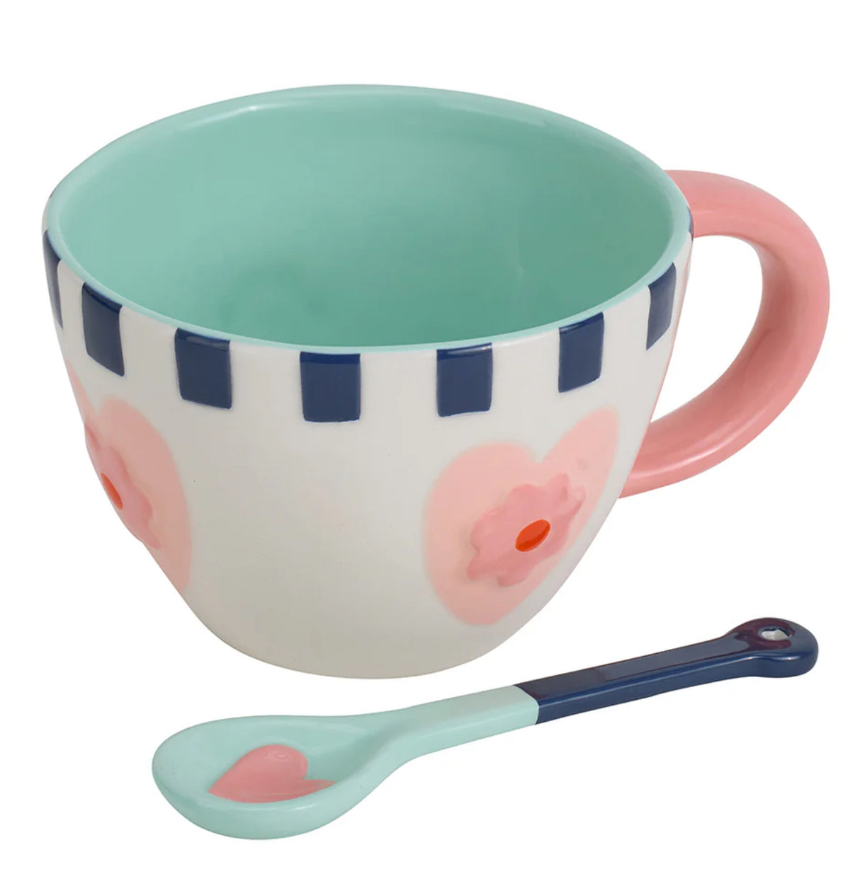 Annabel Trends Ceramic Mug & Spoon Set - Cup Of Love