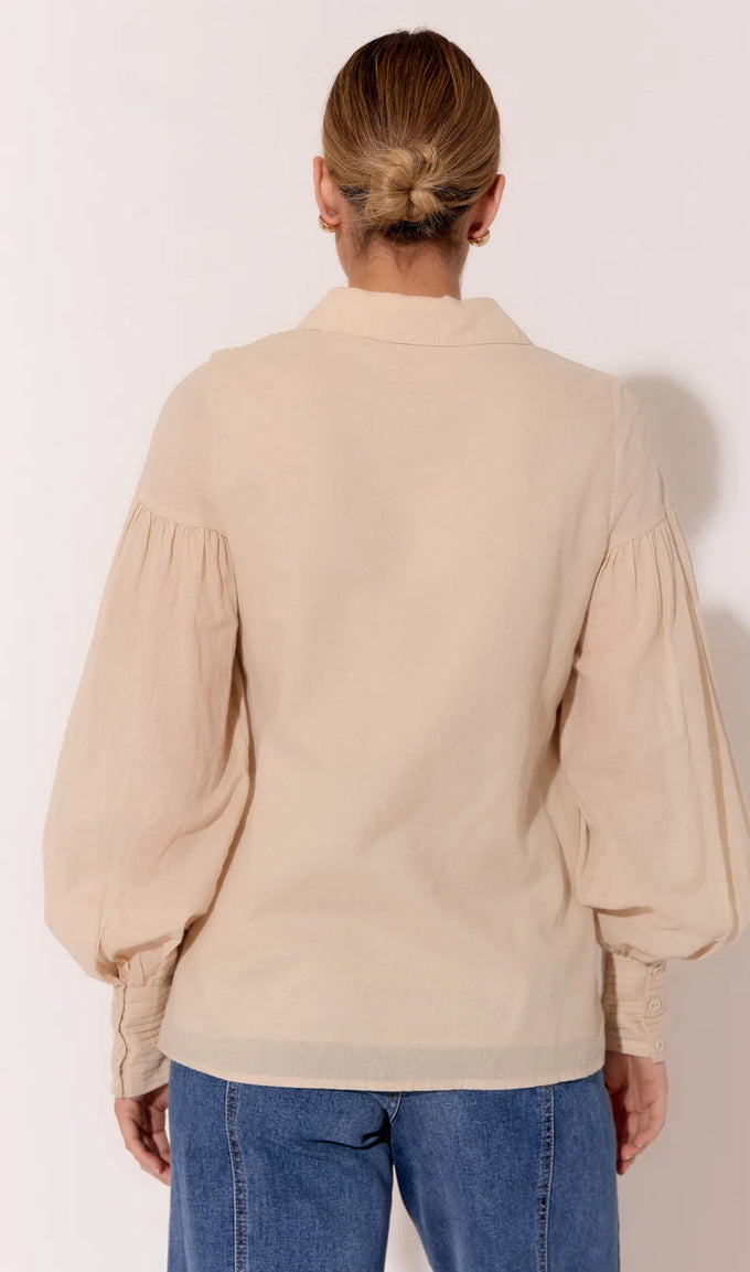 Adorne Ladies Ebony Pintuck Details Shirt