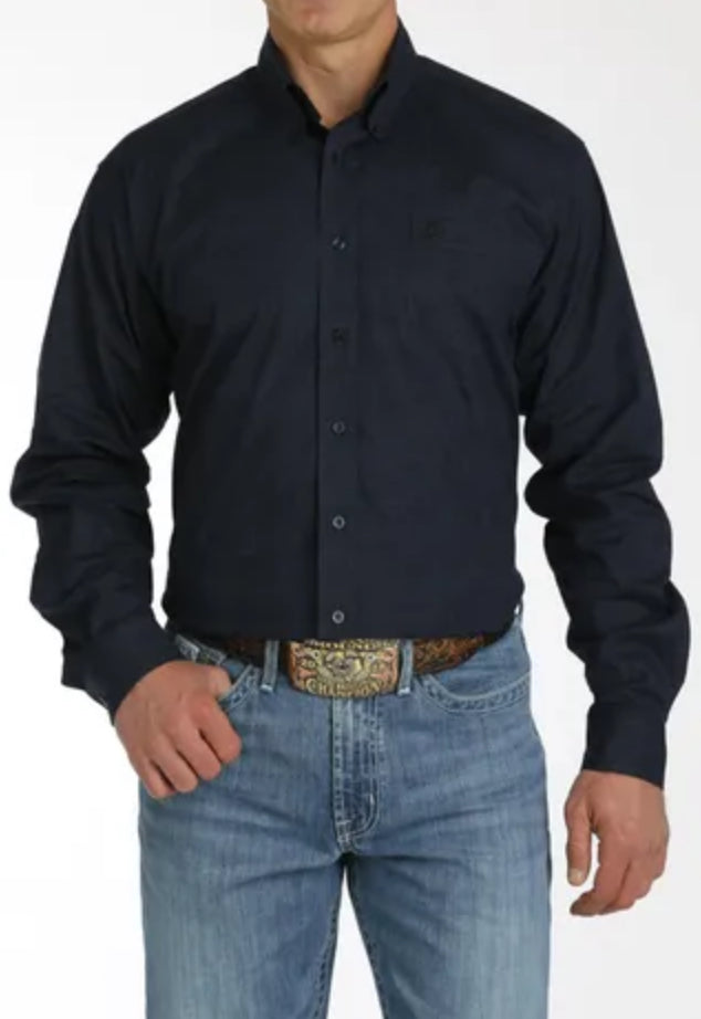 Cinch Mens Stretch Navy Paisley Shirt MTW1105774