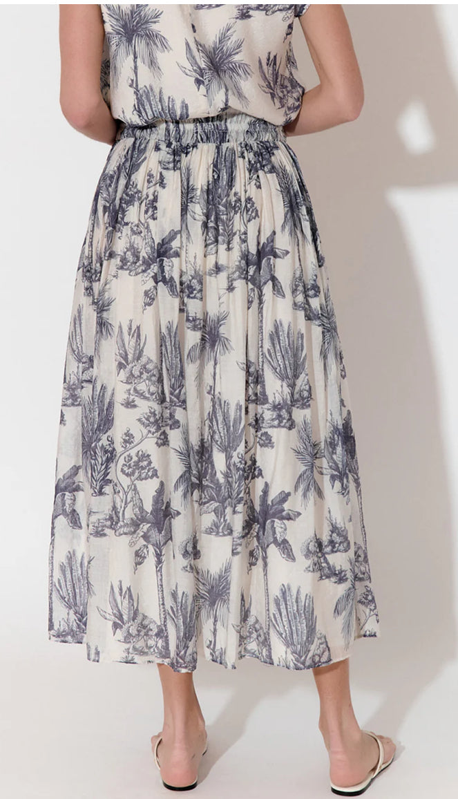 Adorne Ladies Logan Toile Print Maxi Skirt