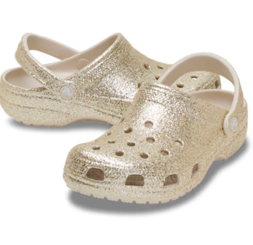 Crocs Classic Chunky Glitter Clog Sandstone