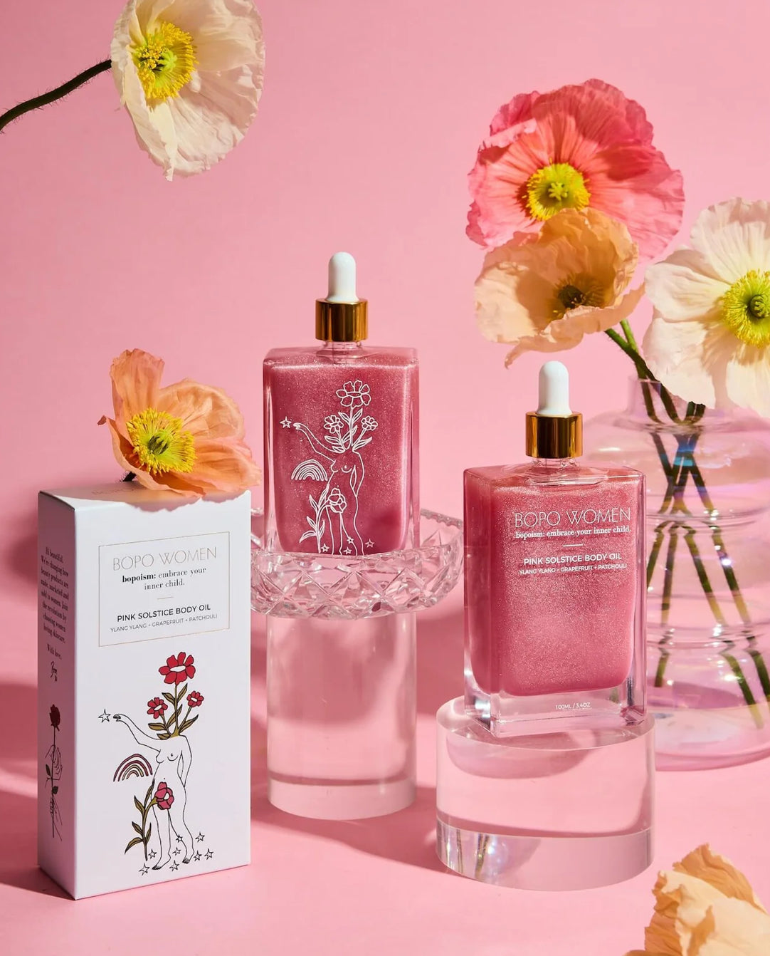 Bopo Women Pink Solstice Body Oil