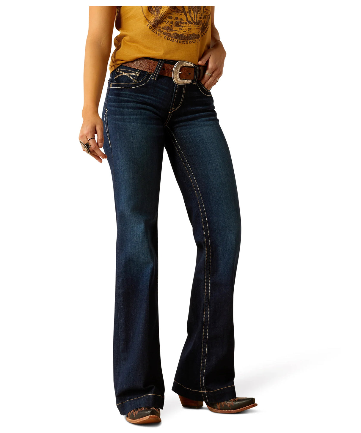Ariat Ladies Mid Rise Lizzie Trouser Jeans - Pennsylvania - 10053538