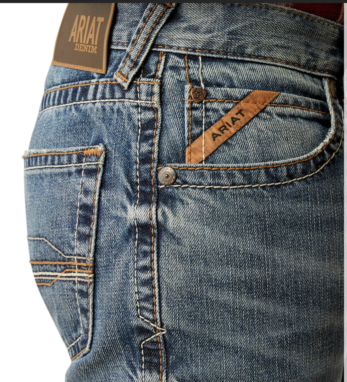 Ariat Men’s M5 Straight Leg Jeans - Smokey Weatherford - 10053547