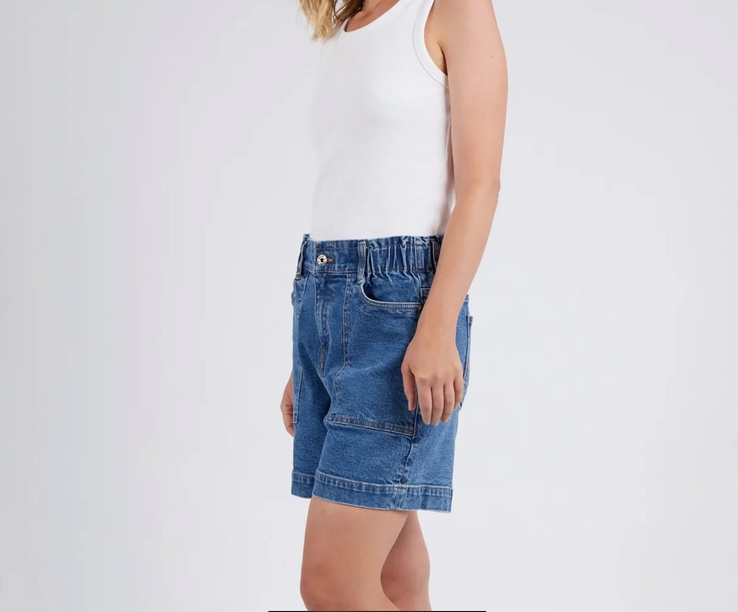 Atlas Denim Short Dark Blue