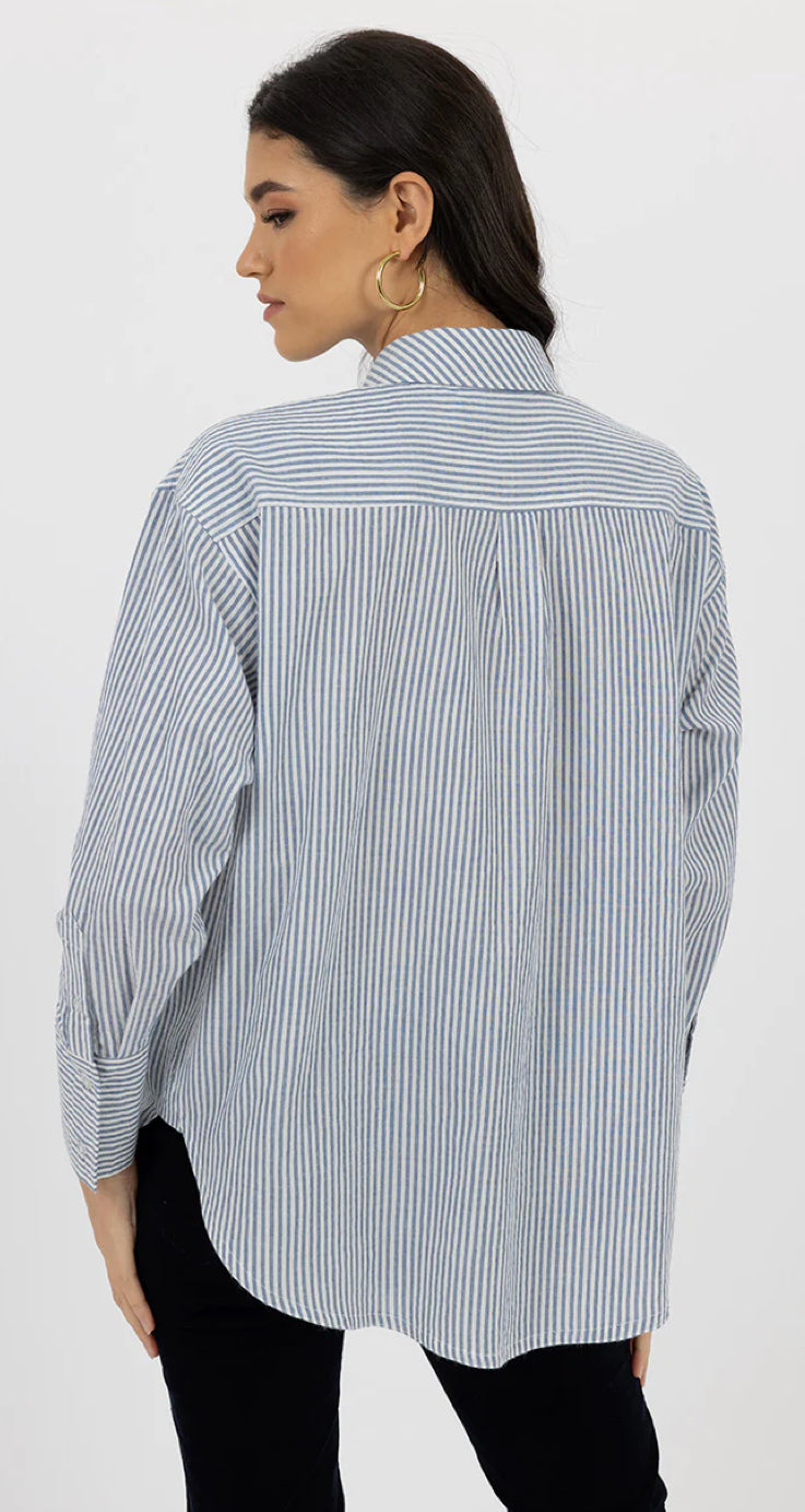 Humidity Lifestyle Zali Shirt in Navy