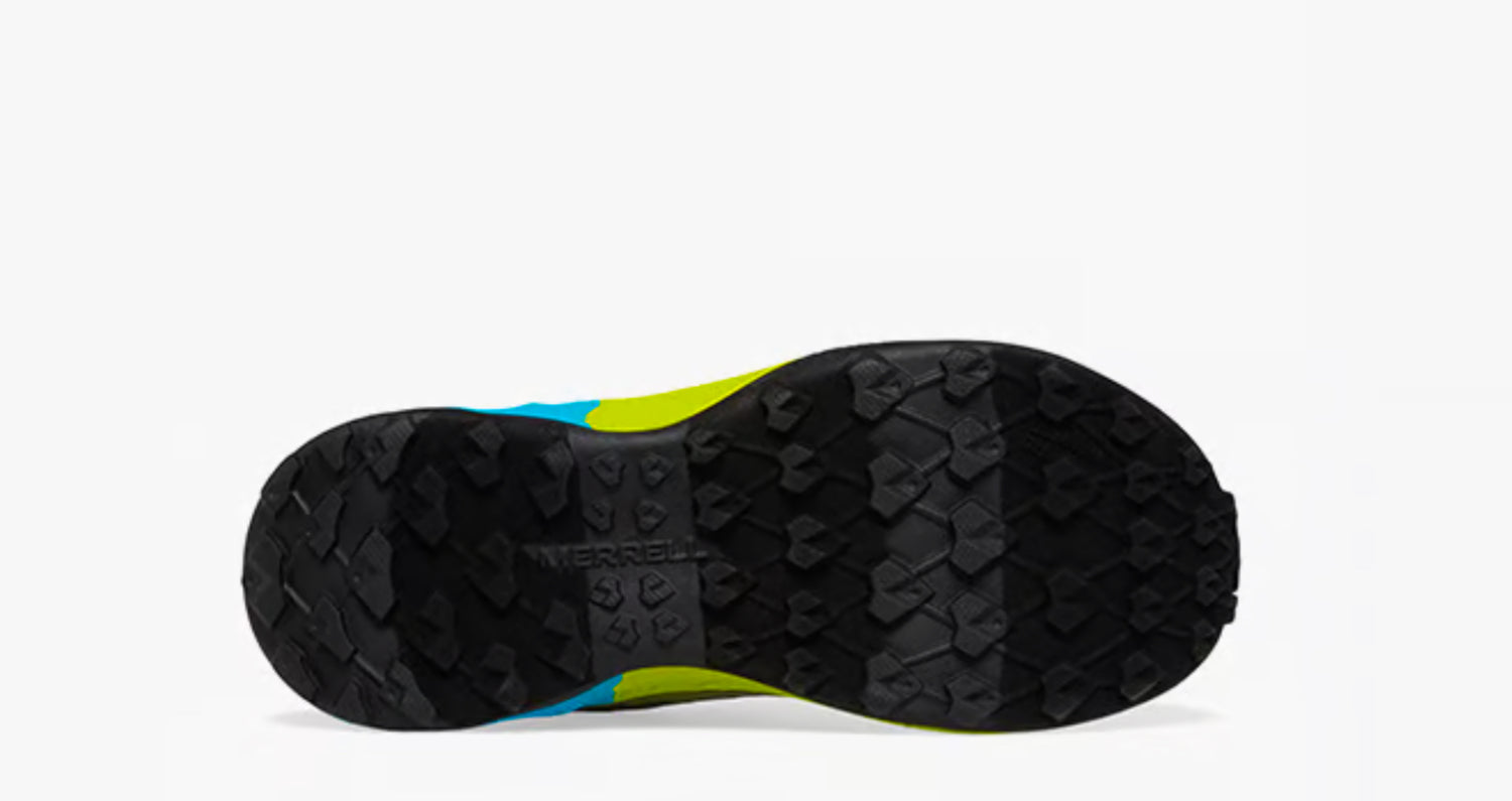 Merrell Kids Agility Peak Shoes In Black/citron/cyan/orange