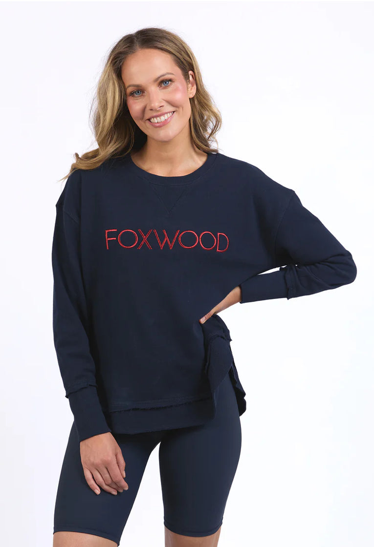 Foxwood Ladies Simplified Metallic Crew
