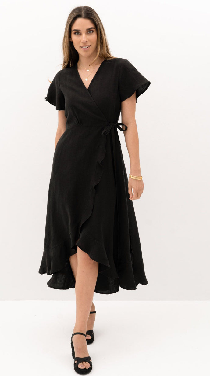 Humidity Ladies Kai Wrap Dress in 2 Colours