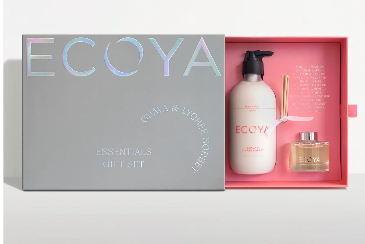 Ecoya Guava & Lychee Sorbet Essential Gift Set