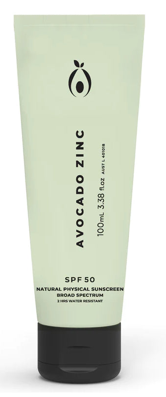 Avocado Zinc SPF50 Natural Physical Sunscreen 100ml