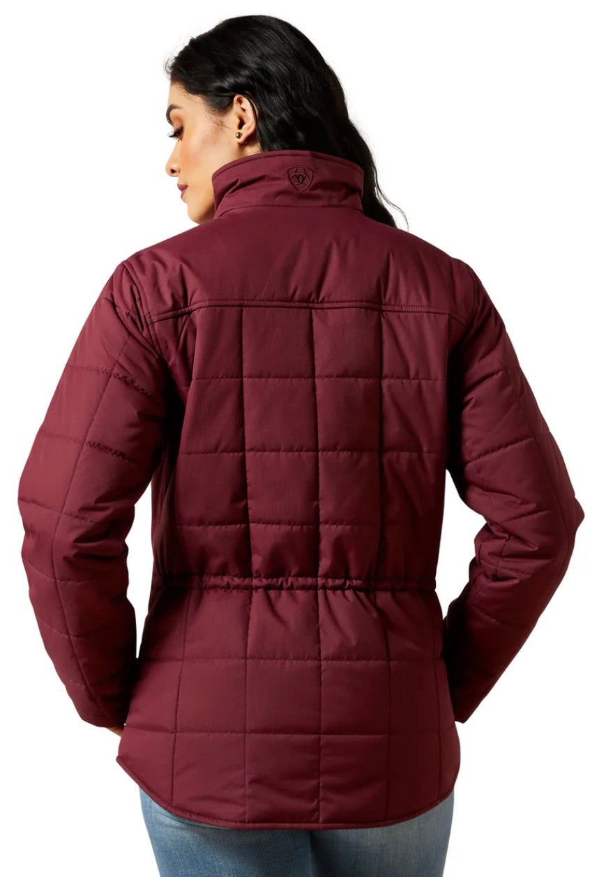 Ariat Ladies Crius Insulated Jacket in Windsor Wine 10062551