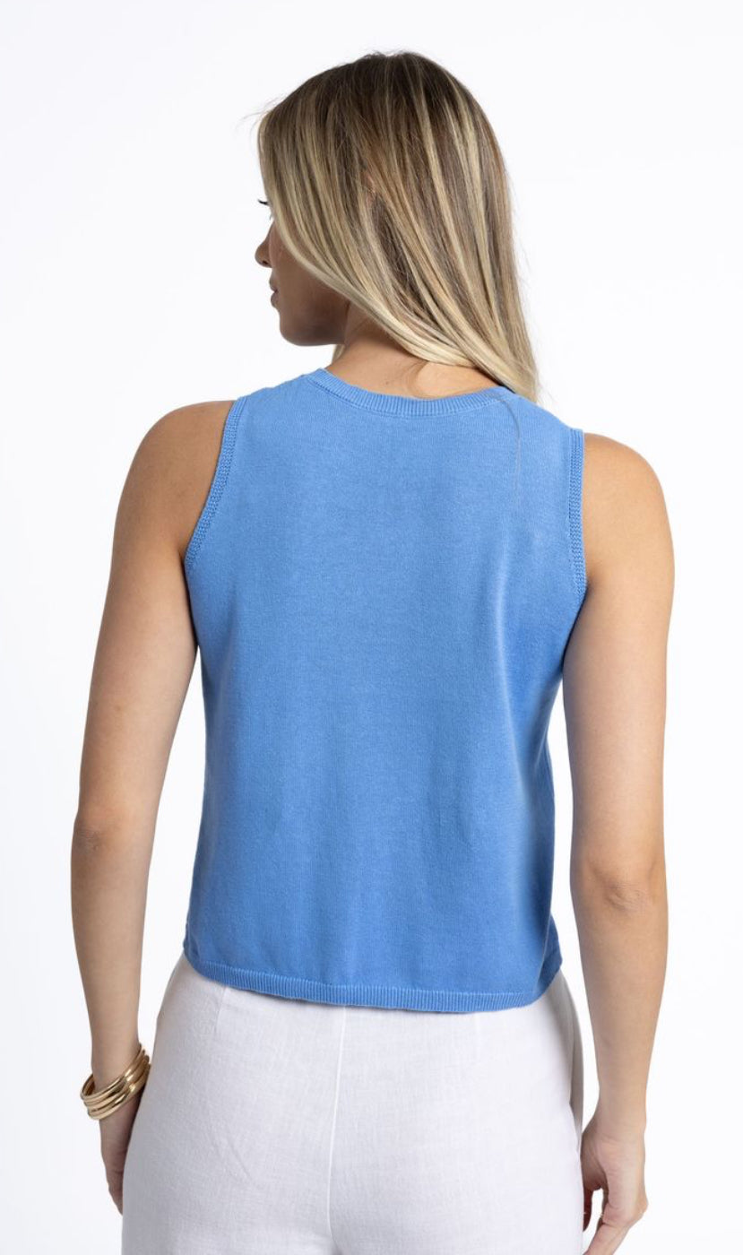Humidity Ladies Collette Tank In Cornflower