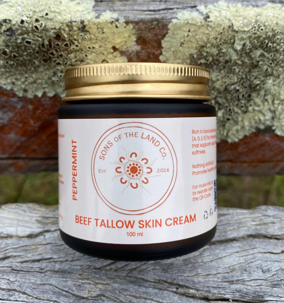Sons Of The Land Co Beef Tallow Skin Cream.