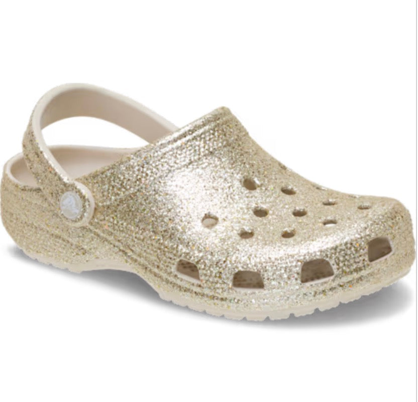 Crocs Classic Chunky Glitter Clog Sandstone