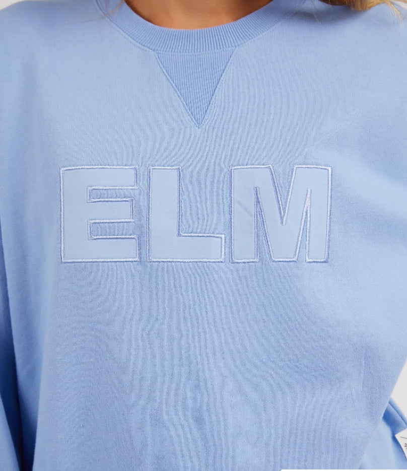 Elm Ladies Appliqué Sweat in Hydrangea
