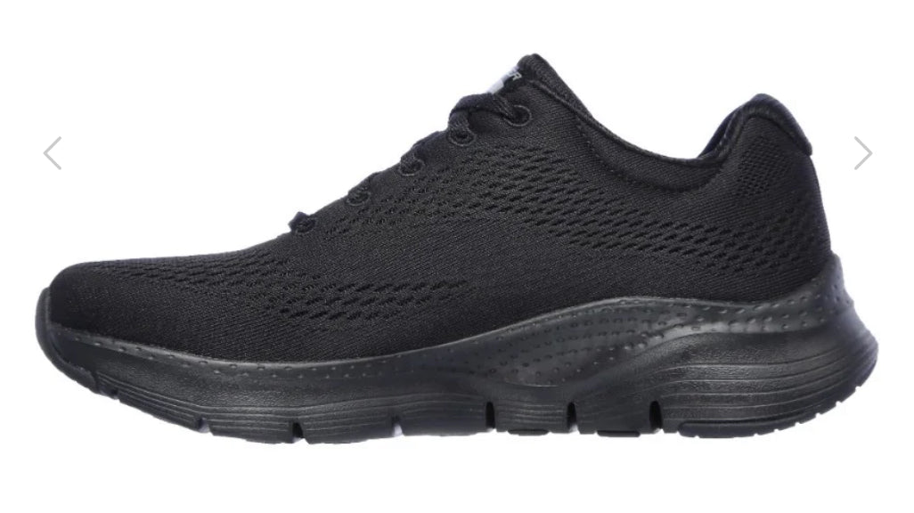 Skechers Ladies Arch Fit Big Appeal Black Sandshoe