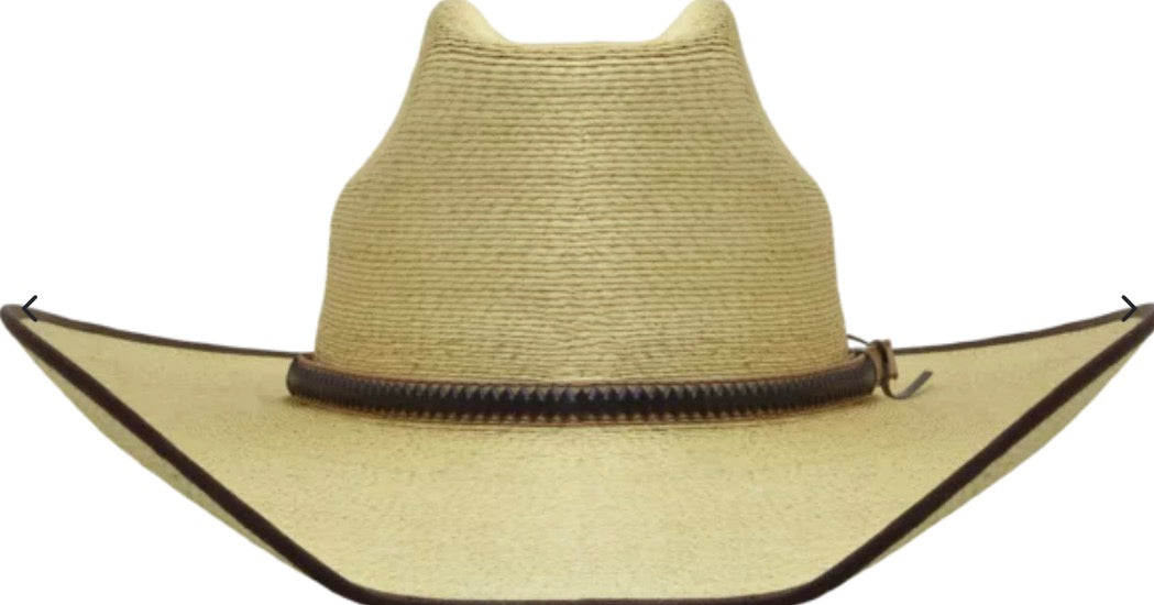Sunbody Golden Mexican Box Top Fine Palm Hat