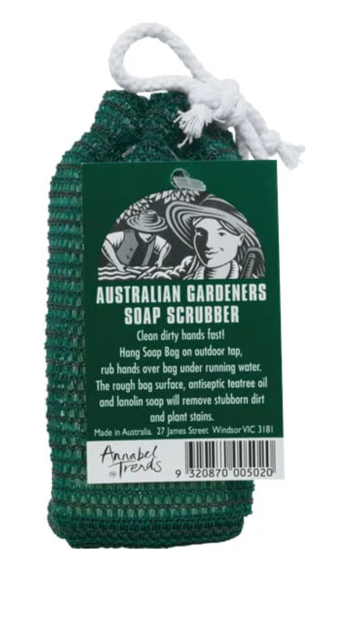 Australian Gardener’s Soap and Scrubber Bag